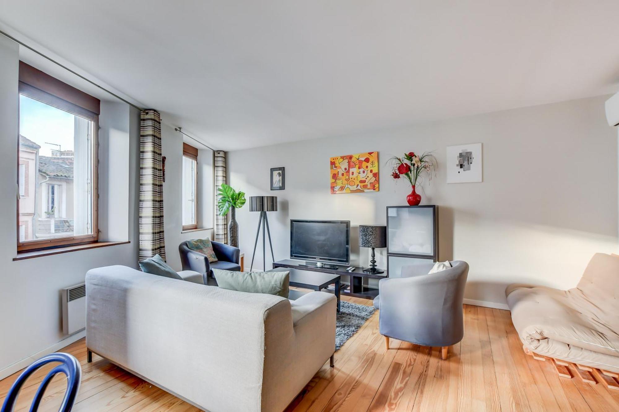 Duplex Tolosa - Pont-Neuf, Dome De La Grave, 2 Bdrs 85M2, Ac, Free Private Car Park - T3 85M2 Avec Clim, Parking Prive Gratuit Zewnętrze zdjęcie
