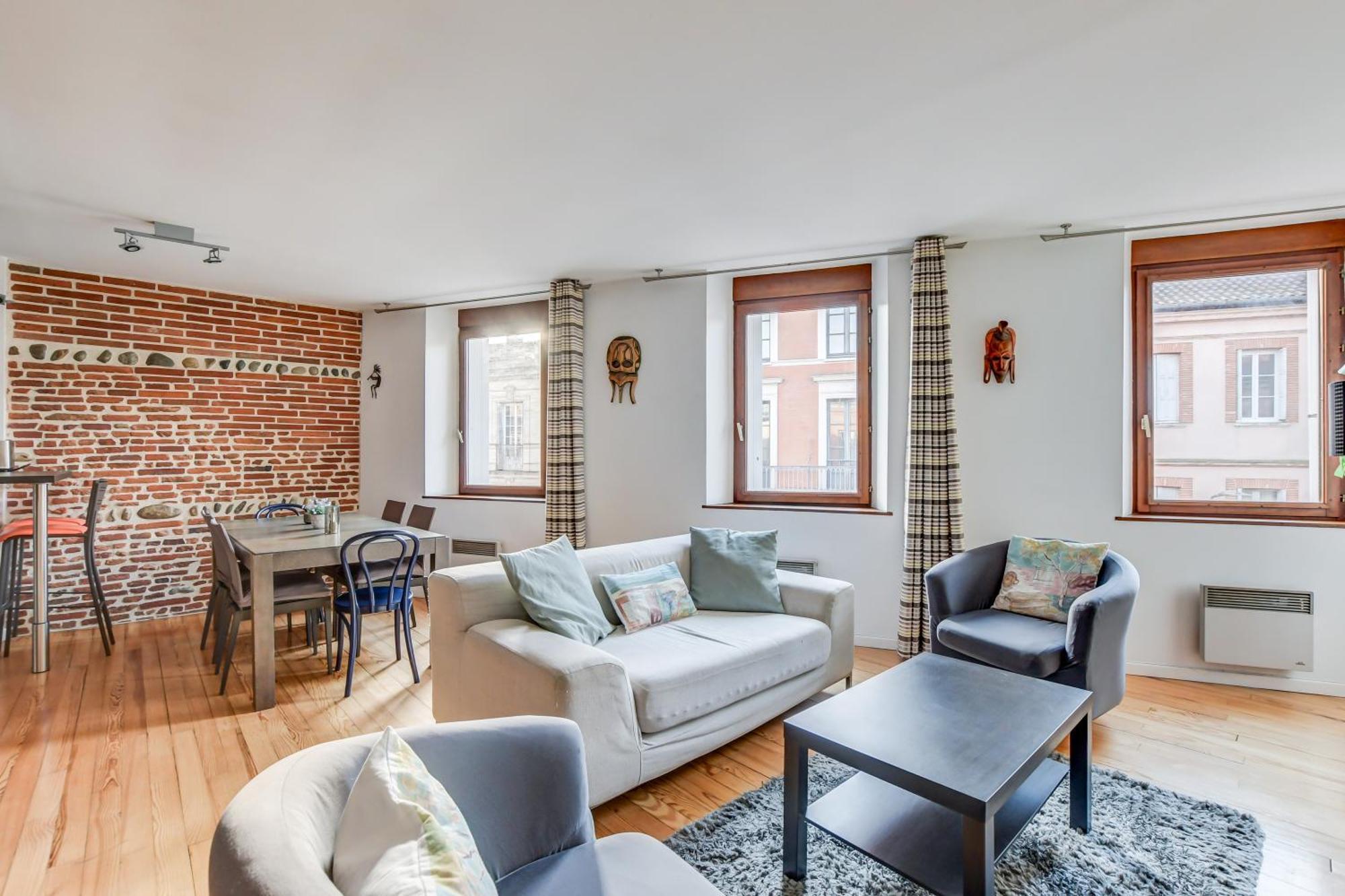 Duplex Tolosa - Pont-Neuf, Dome De La Grave, 2 Bdrs 85M2, Ac, Free Private Car Park - T3 85M2 Avec Clim, Parking Prive Gratuit Zewnętrze zdjęcie