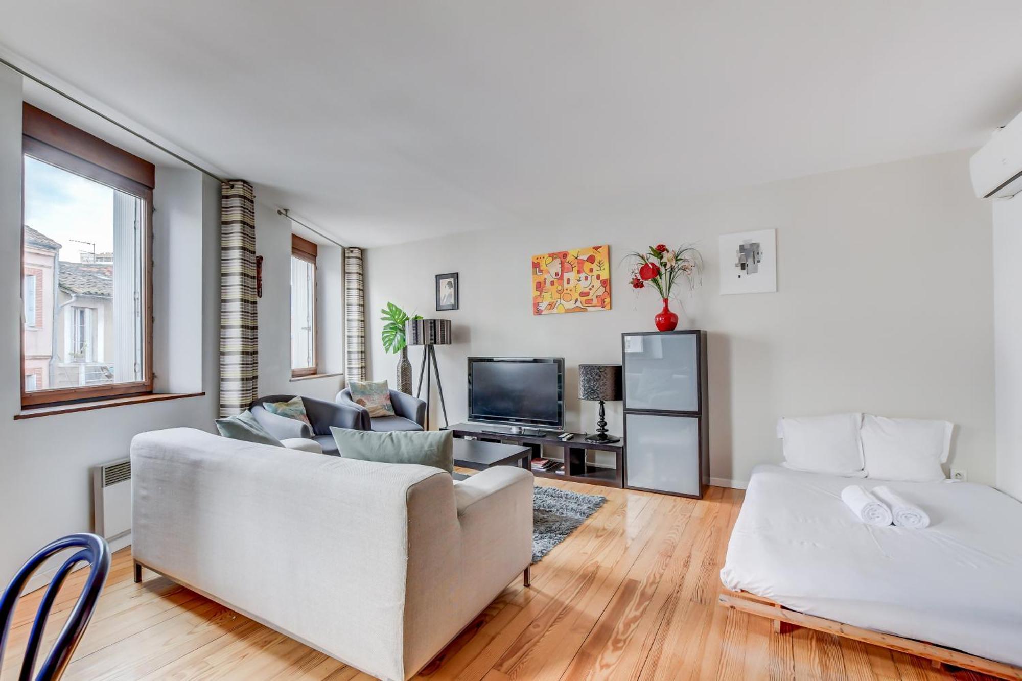 Duplex Tolosa - Pont-Neuf, Dome De La Grave, 2 Bdrs 85M2, Ac, Free Private Car Park - T3 85M2 Avec Clim, Parking Prive Gratuit Zewnętrze zdjęcie