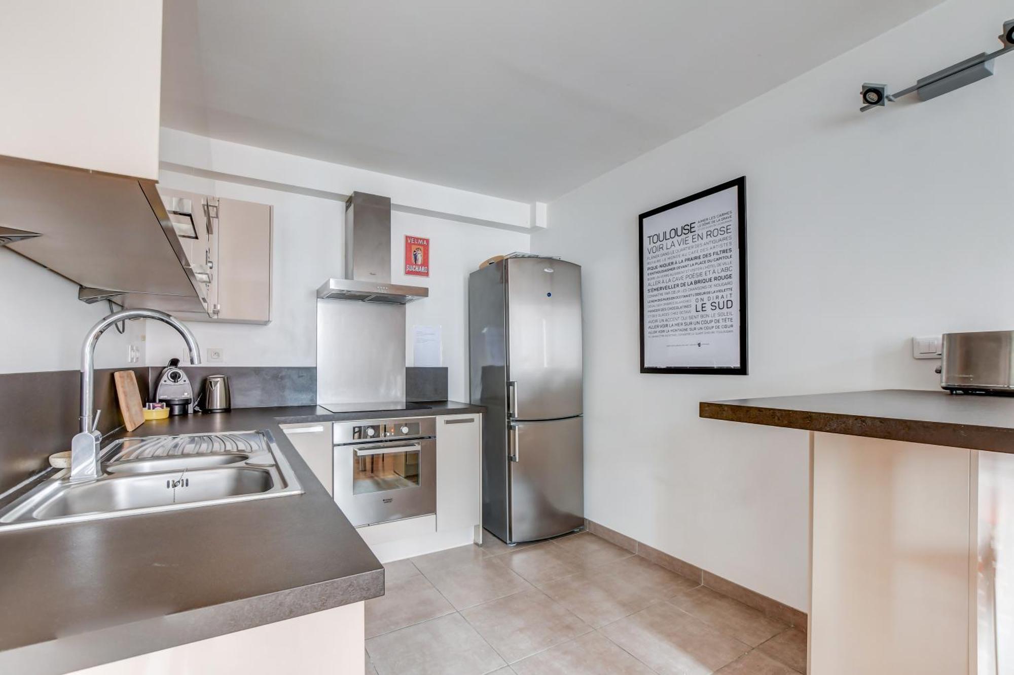 Duplex Tolosa - Pont-Neuf, Dome De La Grave, 2 Bdrs 85M2, Ac, Free Private Car Park - T3 85M2 Avec Clim, Parking Prive Gratuit Zewnętrze zdjęcie